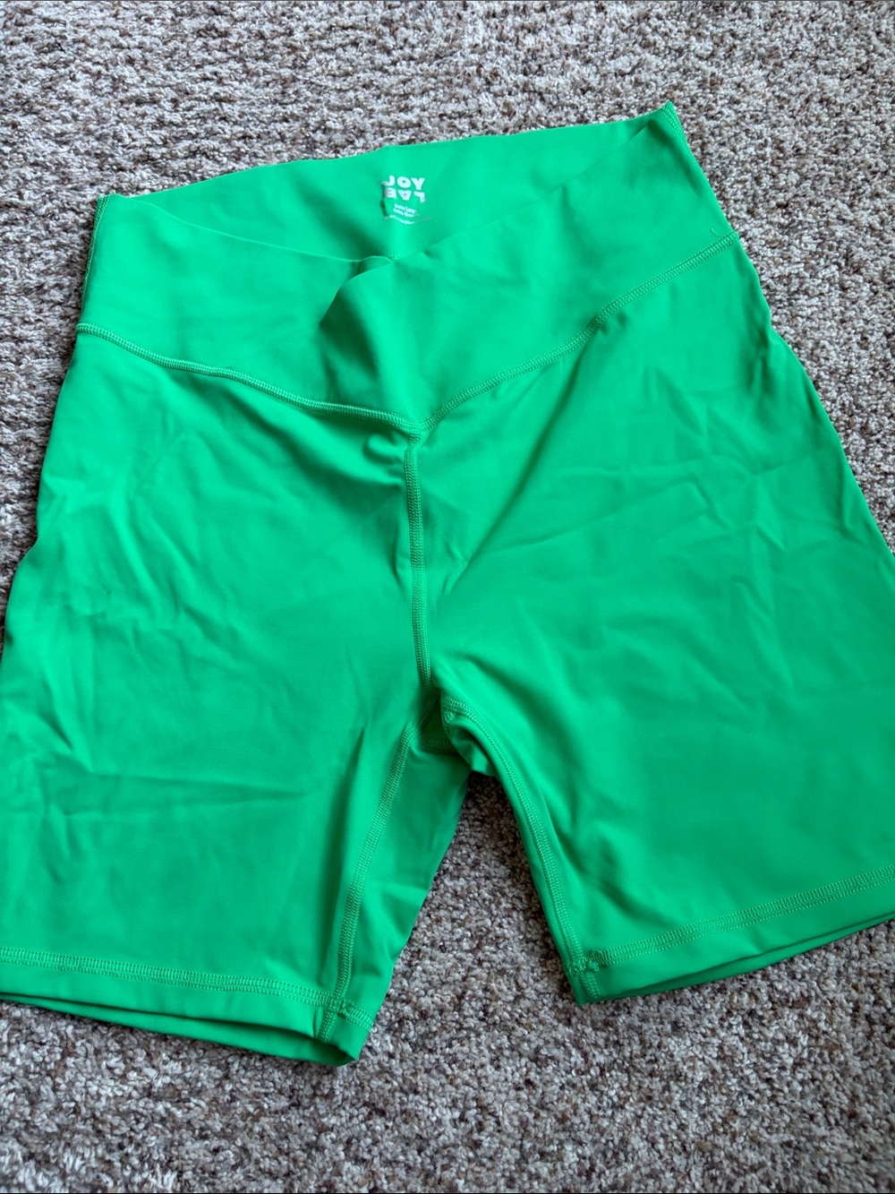 JoyLab Bright Green Athletic Bike Shorts